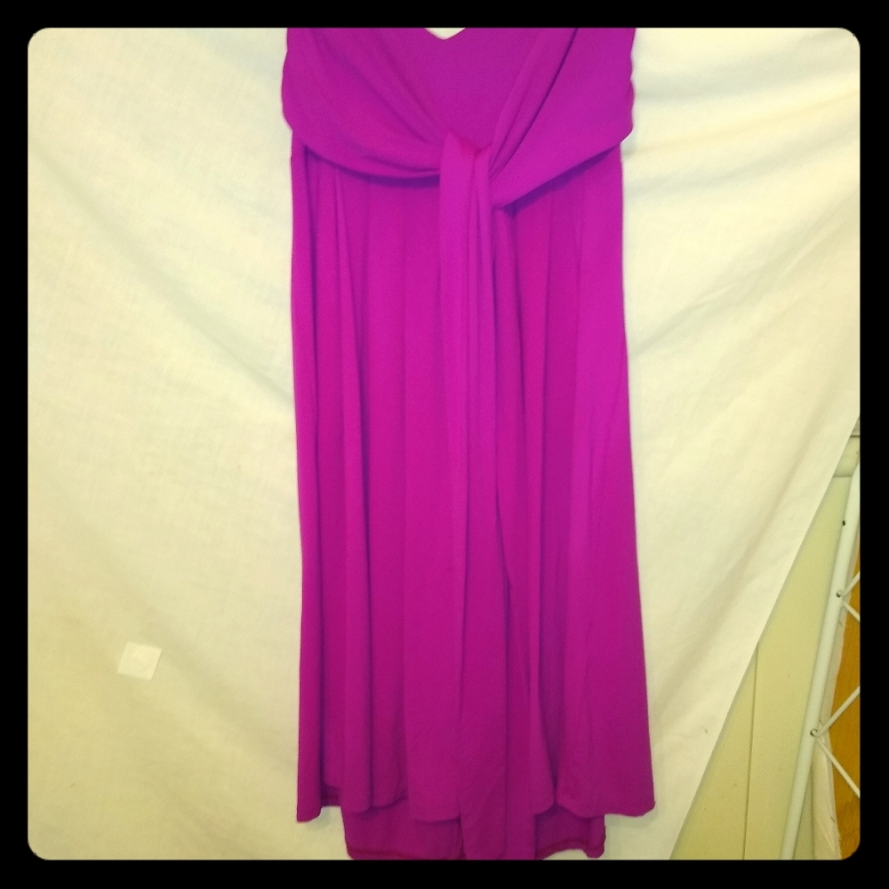 Maroon evening dress